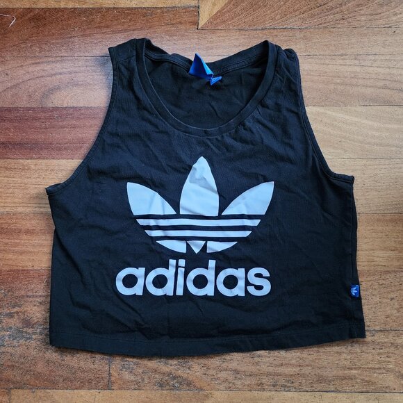 Adidas Athletic Cropped Tank Top Size Small - Picture 1 of 7